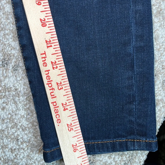 Anthropologie Pilcro And The Letterpress Stet Cropped Ankle Jeans Dark Wash - Picture 10 of 12